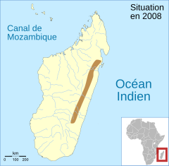 Distribución de la población de M. argenteus.