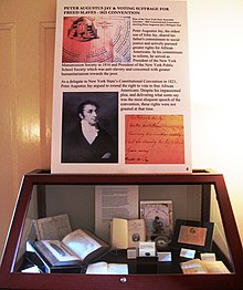 Manumission exhibit at Jay Heritage Center Manumission exhibit at Jay Heritage Center.jpg