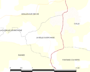 Poziția localității La Selle-Guerchaise