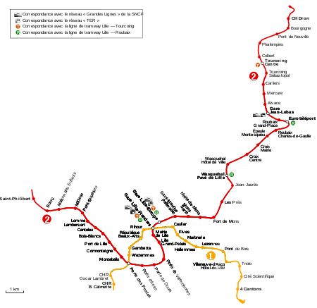 ไฟล์:Map_of_Lille_metro_lines_1_and_2.svg