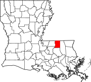 Map of Louisiana highlighting Saint Helena Parish.svg