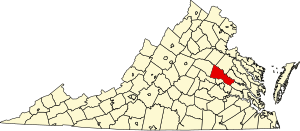 Map of Virginia highlighting Hanover County.svg