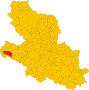 Map of comune of Pereto (province of L'Aquila, region Abruzzo, Italy).svg
