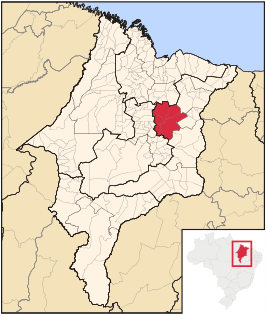 Ligging van de Braziliaanse microregio Codó in Maranhão
