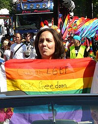 Mariela Castro, daughter of Raul Castro, is one of Cuba's most prominent LGBT activists. Mariela Castro 2010 Hamburg.jpg