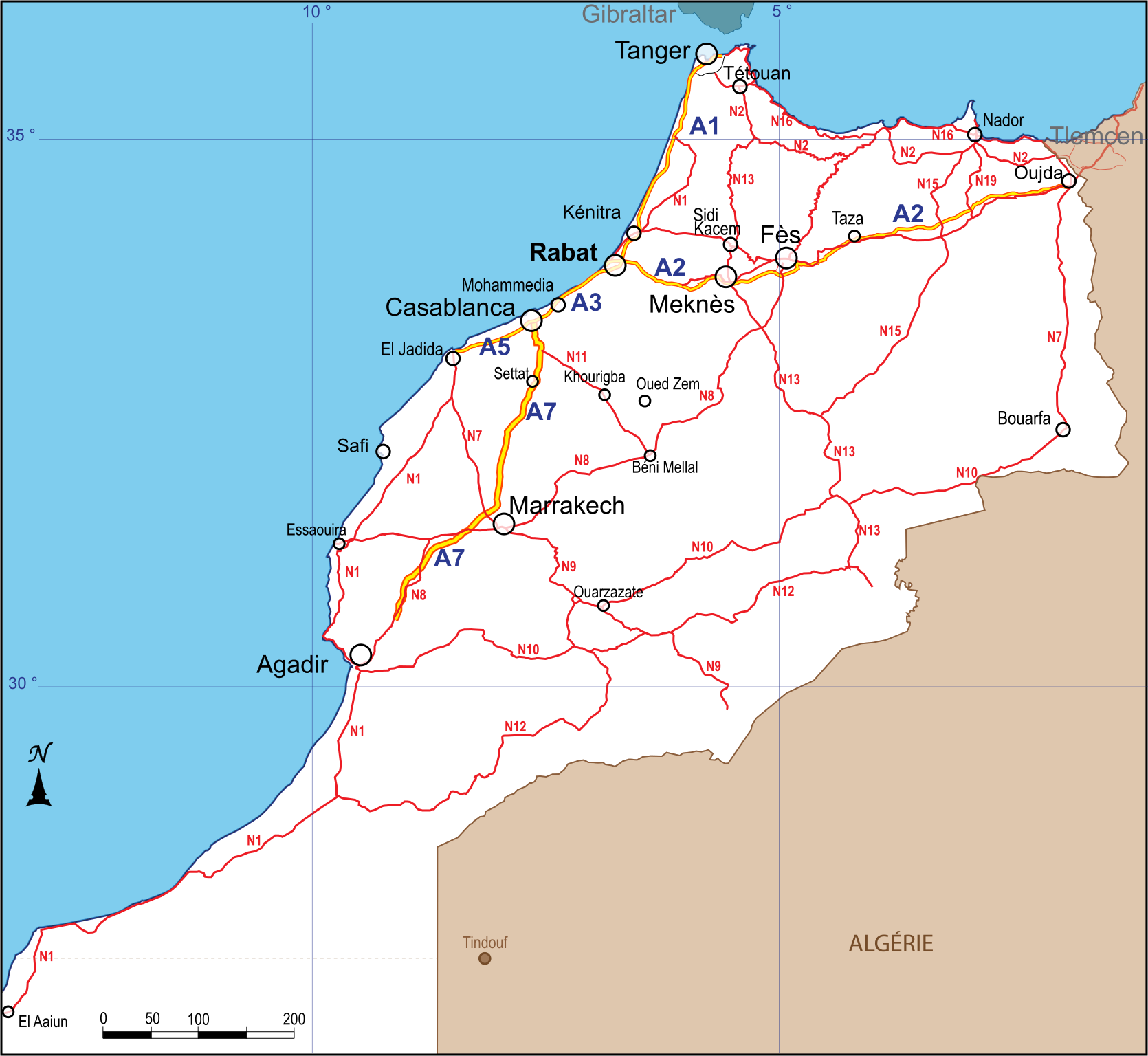 Highways in Morocco