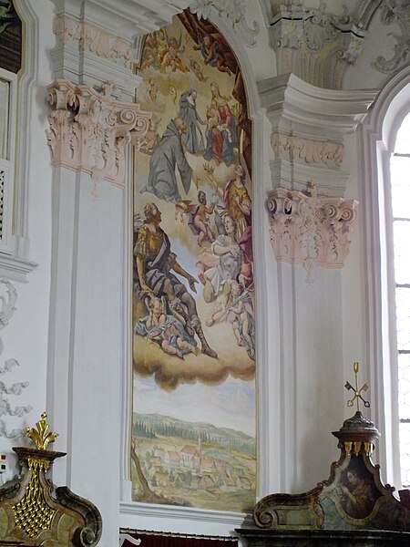 File:Mauerstetten - St. Vitus - Chor Blendfenster Turm.JPG
