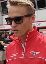 Max Chilton went fastest in post-qualifying practice Max Chilton 2.jpg