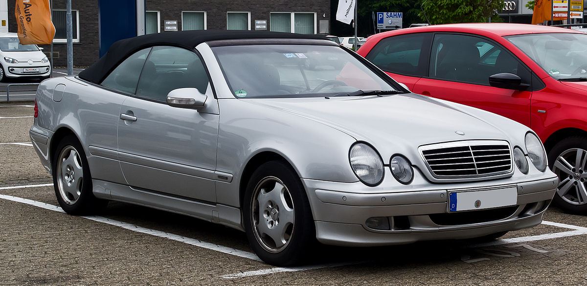 File:Mercedes-Benz CLK 200 Kompressor Cabriolet Elegance (A 208, Facelift)  – Frontansicht, 1. Juni 2013, Ratingen.jpg - Wikimedia Commons
