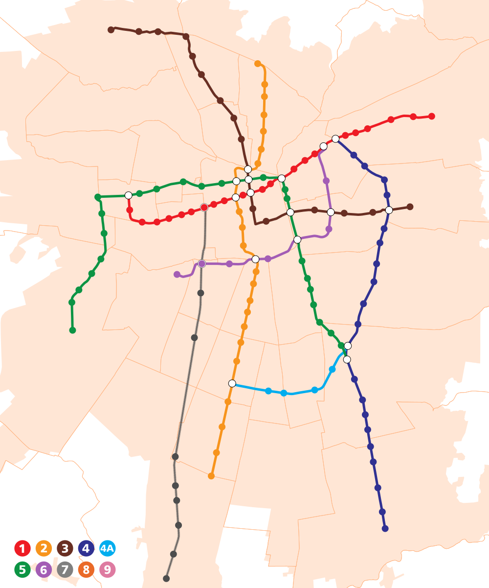 Схема метро сантьяго