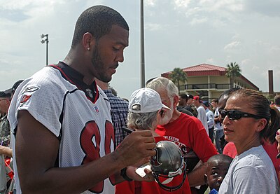 Michael Clayton was drafted 15th overall by the Tampa Bay Buccaneers in 2004.