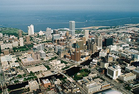 Downtown van Milwaukee