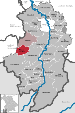 Läget för Missen-Wilhams i Landkreis Oberallgäu