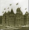 The Corn Palace in Mitchell, South Dakota decorated with corns