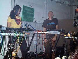 Morgenstern on stage at the IWTBF Festival, Berlin, December 2003