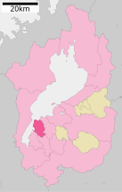 Moriyama v prefektuře Shiga Ja.svg