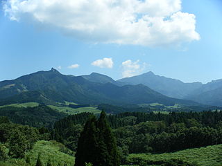 Mount Sobo Mountain in Kyushu, Japan