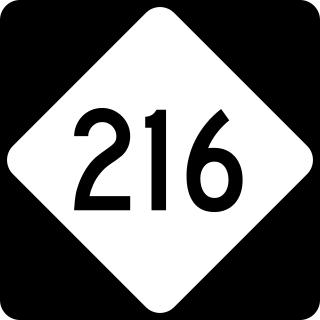 <span class="mw-page-title-main">North Carolina Highway 216</span> State highway in North Carolina, US