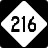 North Carolina Highway 216 marker