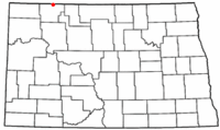 Location of Portal, Burke County, North Daokota