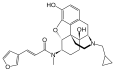 Chemische Struktur von Nalfurafin.