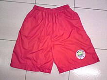 A pants with the official logo