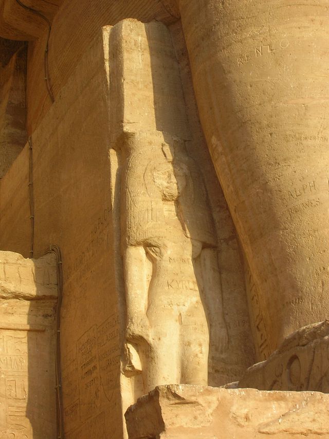 Nebettaui a nagy Abu Szimbel-i templomban