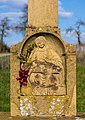 * Nomination Wayside cross in Herbolzheim, Neudenau, Germany: detail of pietà relief. --Aristeas 08:24, 7 October 2021 (UTC) * Promotion  Support Good quality. --Halavar 11:24, 7 October 2021 (UTC)