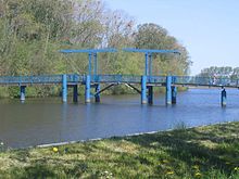 Die Blaue Brücke über den Westersielzug