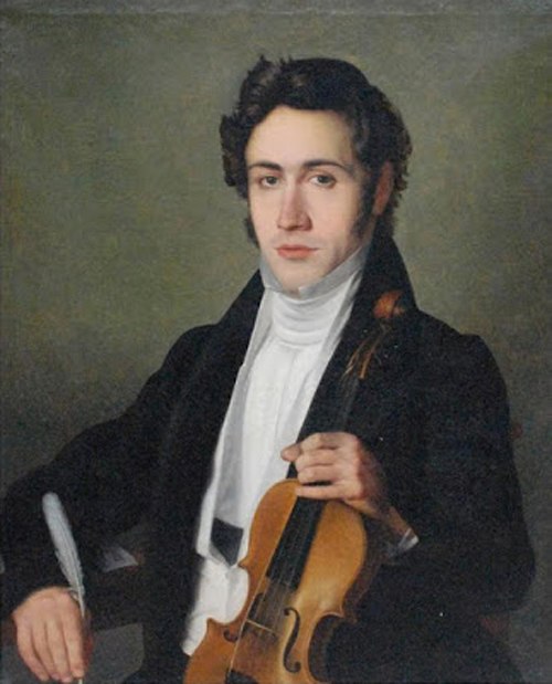 Portrait of a young Paganini