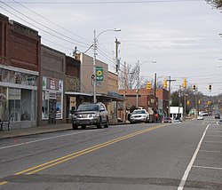 North Chatham Avenue in the downtown historic area of Siler City