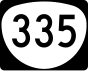 Oregon Route 335 işaretçisi