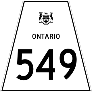 <span class="mw-page-title-main">Ontario Highway 549</span> Former Ontario provincial highway