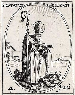 <span class="mw-page-title-main">Optatus</span> 4th century Christian theologian and priest