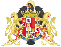 Escudo ornamentado de los Reyes Católicos (1492 - 1504)