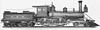 Builder's photo of a Pennsylvania Railroad D4 class locomotive in 1874