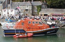 Tamar-class Spirit of Padstow's naming ceremony Padstow lifeboat.jpg