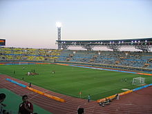 Pankritio Stadium during the 2004 Summer Olympics Football tournament.