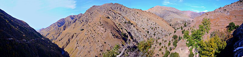 File:Panoramic View of Mountains of Village Jhalndar Lower Kurram Agency.jpg