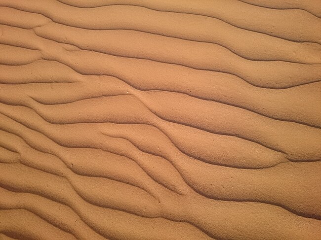 Sable de l'erg Mehedjibat, au Nord du parc culturel de l'Ahaggar, en limite des wilayas algériennes de Tamanrasset et d'In Salah. (définition réelle 5 248 × 3 936)