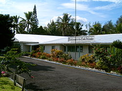 The parliament building of the Cook Islands, formerly a hotel. Parliament of the Cook Islands - 2006.JPG