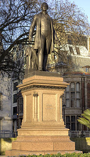 Statue of Robert Peel, Parliament Square statue in Parliament Square, London