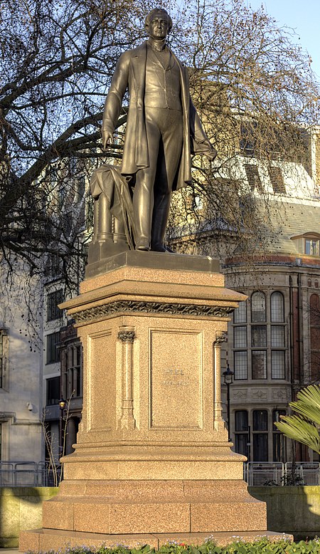 Peel statue Parliament Square