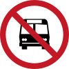 No entry for buses