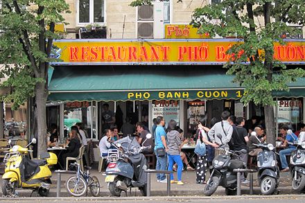 A pho and bánh cuốn restaurant in Paris