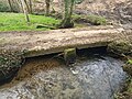 Clapper bridge over San Lufo river, Susavila