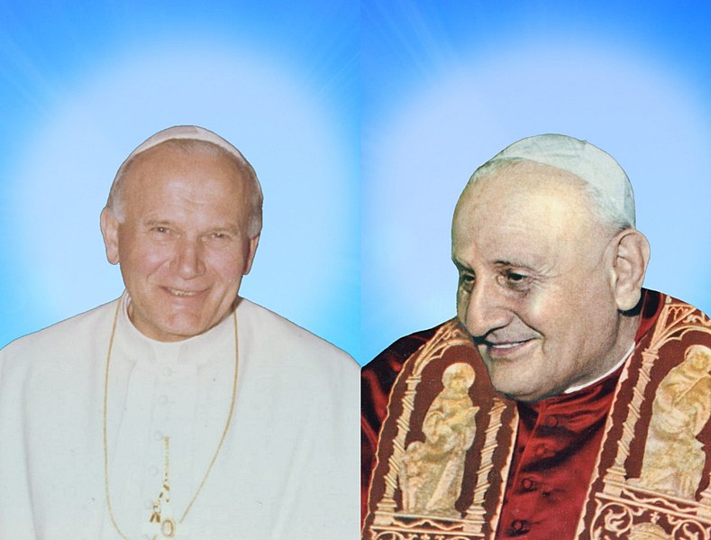 File:Popes Saint John XXIII and Saint John Paul II.jpg