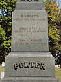 Inscritions on the Porter obelisk in Prospect Cemetery, Brackenridge, Pennsylvania