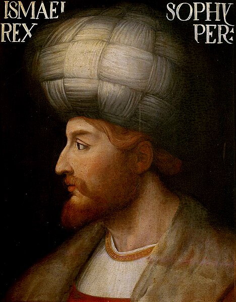 Shah Ismail I, the Sheikh of the Safavi tariqa, founder of the Safavid dynasty of Iran, and the Commander-in-chief of the Qizilbash armies.