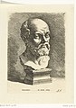 Portretbuste van Socrates Socrates (titel op object) Paradigmata graphices variorum artificum (serietitel), RP-P-1907-4018.jpg